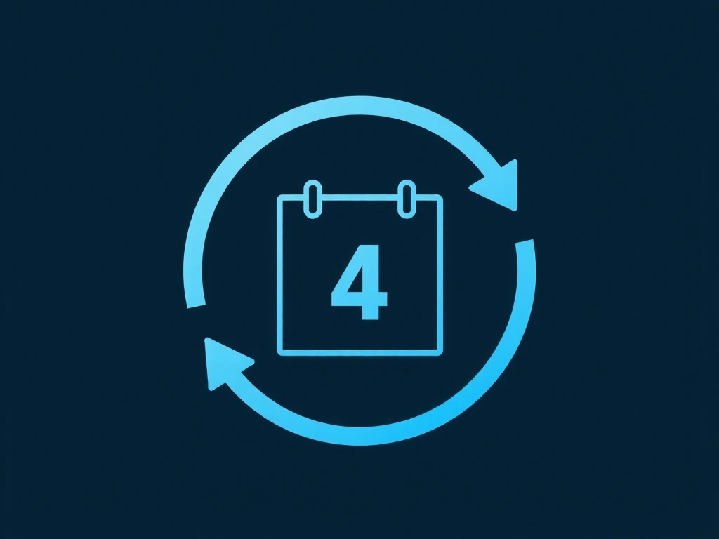 Calendar icon with update symbol