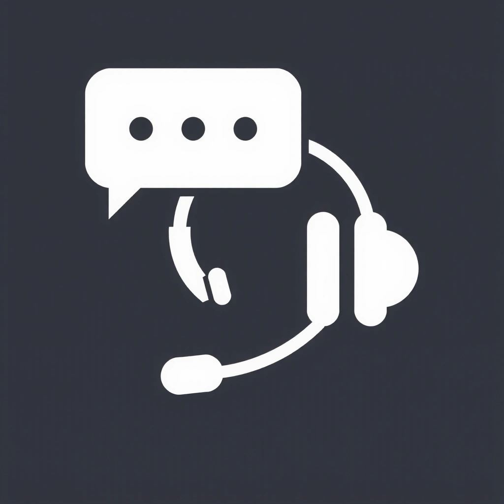 Customer service headset icon